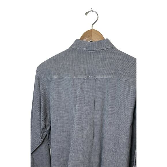 Men’s Polo Chaps Ralph Lauren  Blue Button Up Shirt Size 15.5 34-35 Old Money - Picture 4 of 7